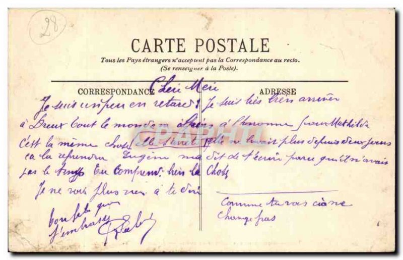 Old Postcard Dreux Panoramic taking Billy Coteaux