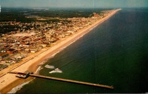 Virginia Virginia Beach Aerial View Looking North Showing Fishing Pier