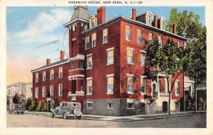 New Bern North Carolina Oaksmith House Street View Antique Postcard K94082