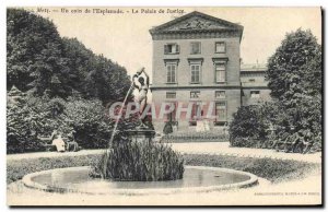 Old Postcard Courthouse A corner of the Esplanade Metz