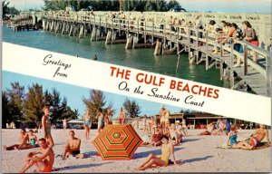 Greetings From The Gulf Beaches Florida Split View