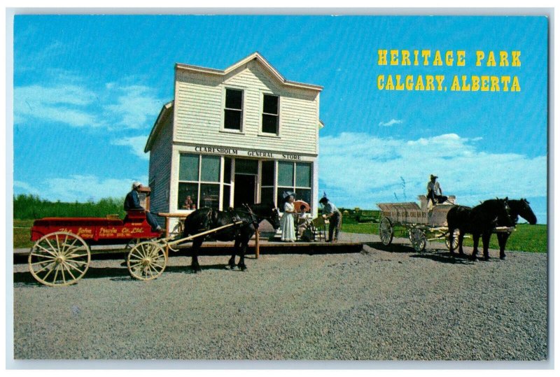 c1960's Claresholm General Store Heritage Park Calgary Alberta Canada Postcard