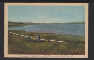 Nova Scotia ANNAPOLIS ROYAL Overlooking Annapolis River from Fort Anne - PECO WB