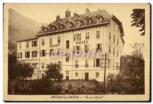 Old Postcard Brides les Bains Savoy-Hotel