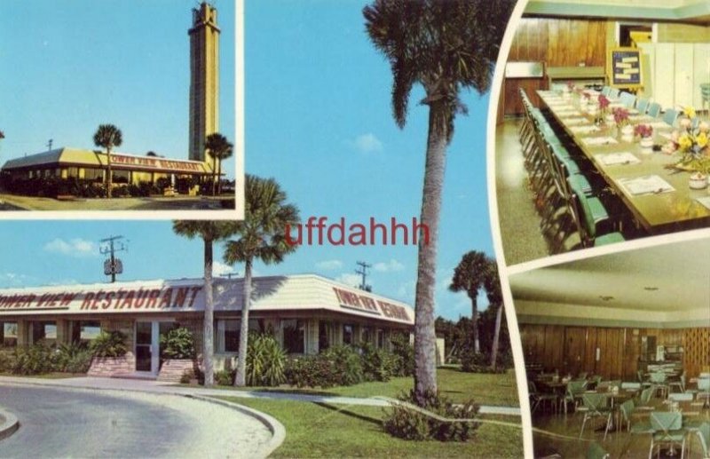 TOWER VIEW RESTAURANT, LAKE PLACID, FL. on the Orange Blossom Trail 1964