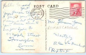Postcard - St. Patrick's Roman Catholic Church - Mystic, Connecticut