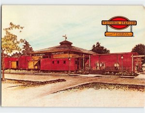 Postcard Victoria Station, Purveyor Of Prime Rib & Portable Spirits