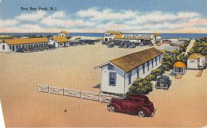 Sea Bay Park New Jersey Sea Bay Bathing Pavilion Antique Postcard V5569