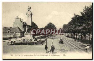 Old Postcard Caen Memorial Children of Calvados and boulevard