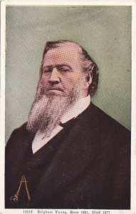 Postcard Brigham Young Born 1801 Died 1877