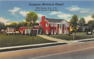 G56/ Funeral Home Postcard Grand Rapids Michigan Zaagman Chapel