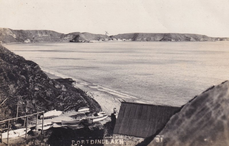 Porthdinllaen Wales Real Photo Old Postcard