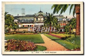 Old Postcard Nice Casino Municipal