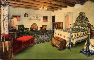 Linen Postcard A Suite Bedroom at La Fonda Hotel in Santa Fe, New Mexico