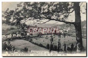 Old Postcard The Alps Mancelles Saint Leonard des Bois general view