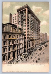 JH4/ Chicago Illinois Postcard c1910 Louis Sullivan Stock Exchange Curt Teich 92