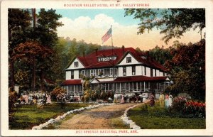 Mountain Valley Hotel at Mt. Valley Spring AR Postcard PC62