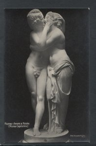 Italy Postcard- Statue - Rome / Roma - Amore e Psiche, Museo Capitolino T9823