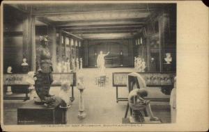 Southampton Long island NY Art Museum Interior c1905 Postcard