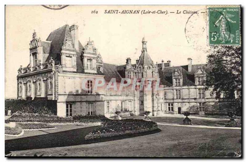 Old Postcard Saint Aignan The castle