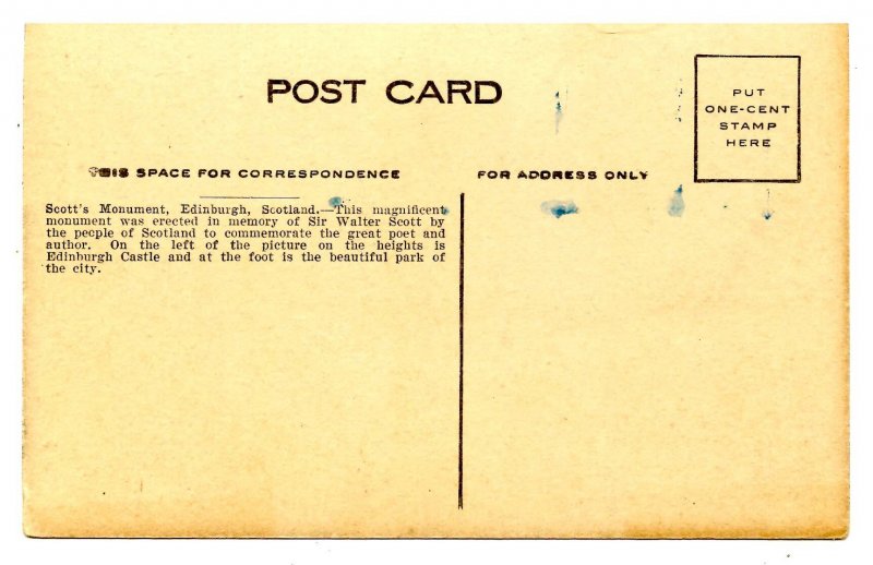 UK - Scotland, Edinburgh. Scott's Monument