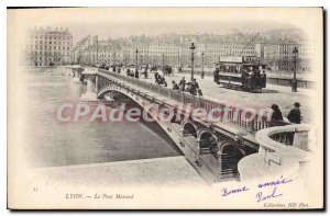 Postcard Old Bridge Morand Lyon