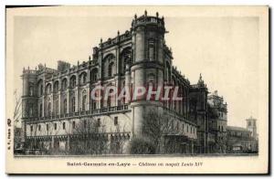 Postcard Old Saint Germain En Laye Le Chateau or Louis XIV was born