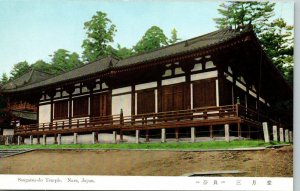 Vintage Japanese Travel Postcard Sangatsu-do Temple Nara Japan UNUSED