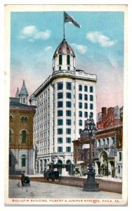 1917 Bulletin Building, Philadelphia, PA Postcard