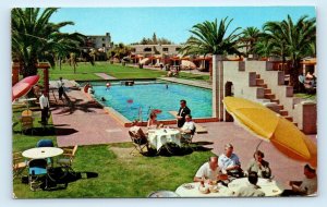 PHOENIX, AZ ~ Roadside  ARIZONA BILTMORE HOTEL Pool  1958 Postcard