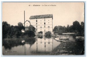 Chabris Indre Centre-Val de Loire France Postcard Le Cher and the Moulin c1910