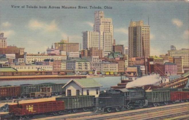 Ohio View Of Toledo From Across Maumee River