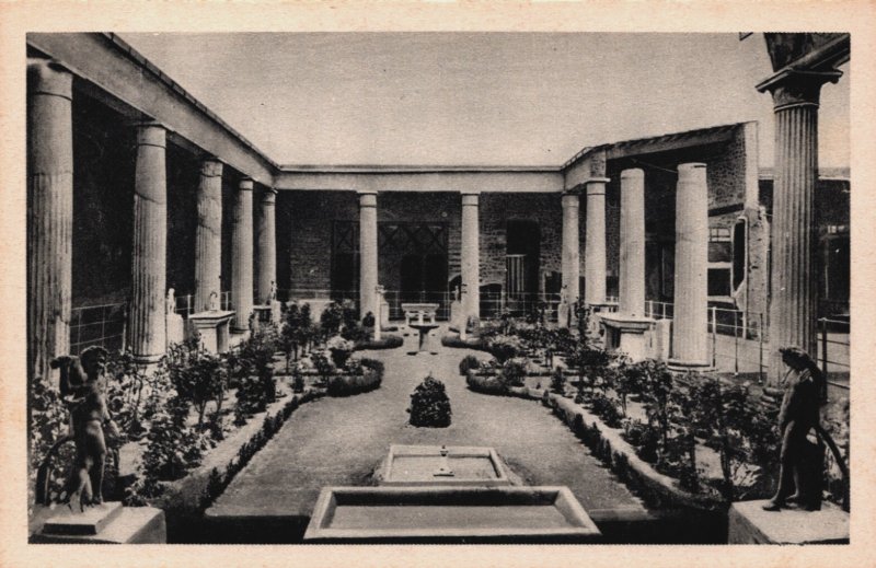 Italy Pompei Pompeii Casa dei Vettii Peristilio Vintage Postcard C392