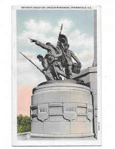 The Infantry Group War Monument on Lincoln Monument Springfield Illinois