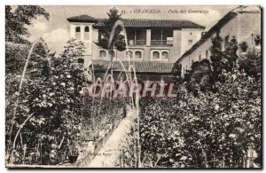 Postcard Old Granada Patio del Generalife