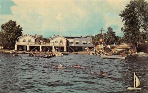 Angola Indiana Crooked Lake Hollywood Landing Vintage Postcard AA74660