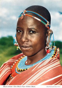 Masai woman culture & ethnicity postcard