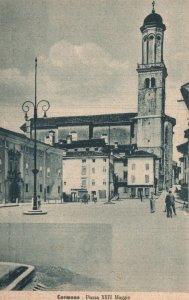 Vintage Postcard 1910's Cormons Piazza XXIV Maggio Friuli-Venezia Giulia Italy