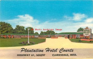 MS, Clarksdale, Mississippi, Plantation Hotel Courts, Adv Spec Pub No 17,712F