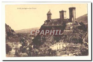 Foix Old Postcard Towers