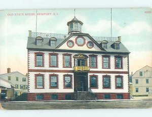 Divided-back BUILDING SCENE Newport Rhode Island RI AE8950