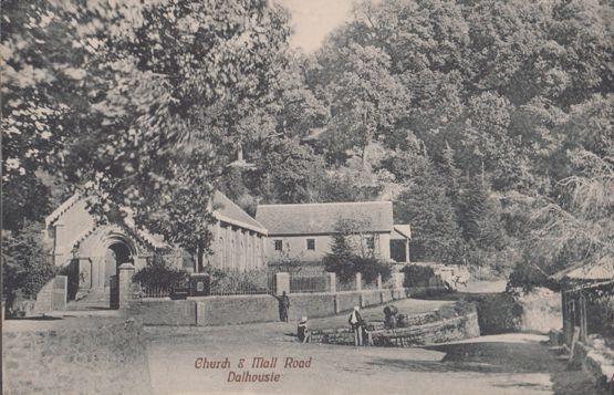 Dalhousie Church & Mall Road Old Indian Postcard