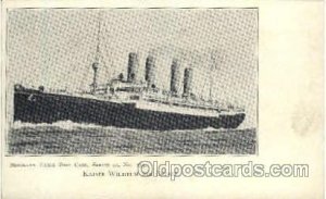 Kaiser Wilhelm Der Grosse Ship Ocean Liner Unused light indentation left edge...