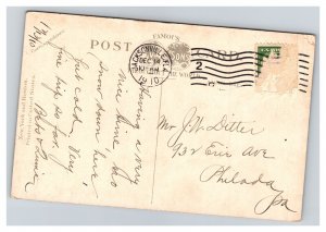 Vintage 1910 Postcard Church Street, Jacksonville, Florida