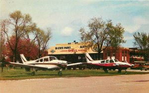 Airplanes Bi State Parks Airport Postcard St Louis Illinois 10827