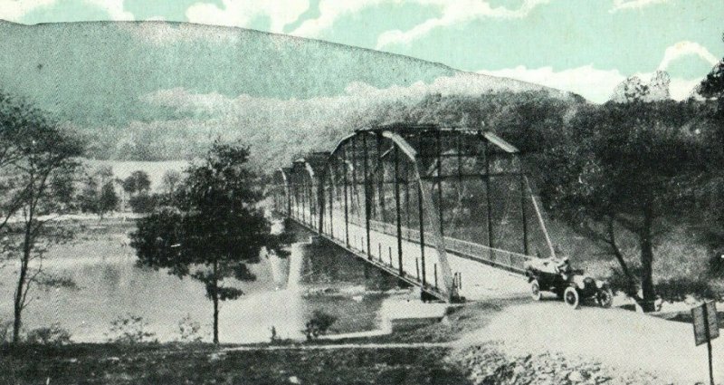 C. 1910 Blue Sky County Bridge, Mount Union, PA Postcard P50 