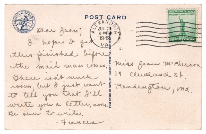 Skyline Drive through the Mountains in Virginia, United States