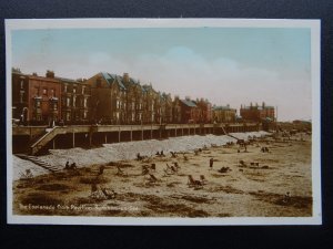 Somerset BURNHAM ON SEA The Esplanade & Beach from Pavilion - Old RP Postcard