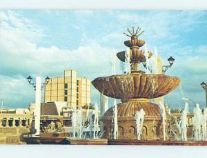 Pre-1980 FOUNTAIN AT PLAZA Nuevo Laredo - Tamaulipas Mexico F5801