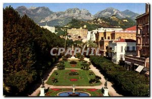 Modern Postcard The Wonderful Sites De La Cote Menton Gardens Casino